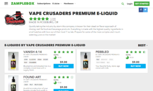 Vape Crusaders on Zamplebox.com